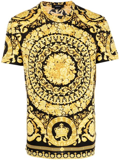 versace bezel shirt|Versace barocco t shirt.